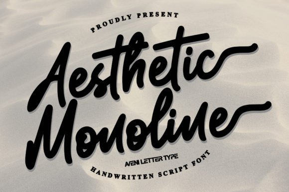 Aesthetic Monoline: A Bold Script for Impactful Campaigns