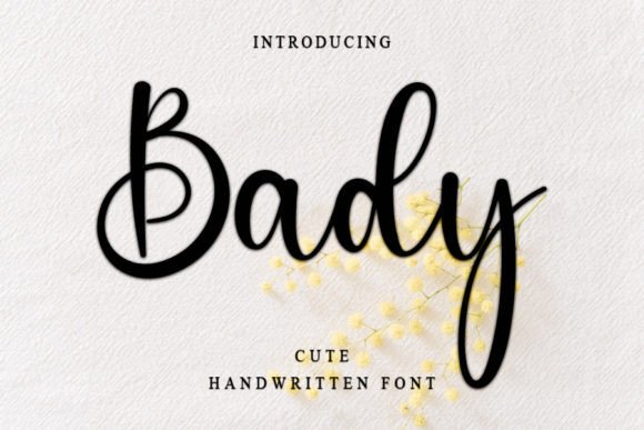 Bady: A Beautiful Handwritten Font for Your Business