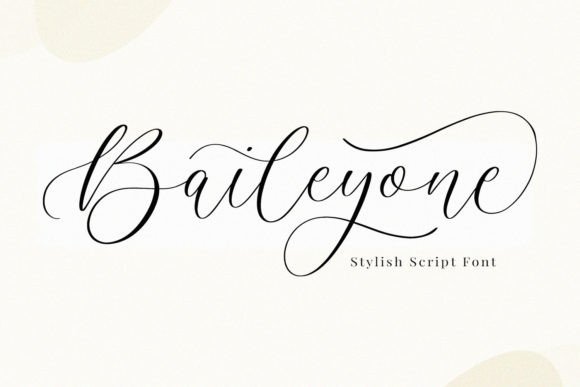 Baileyone Script Font
