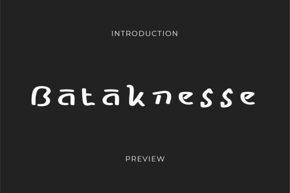Bataknesse: A Unique Typeface for Creative Projects