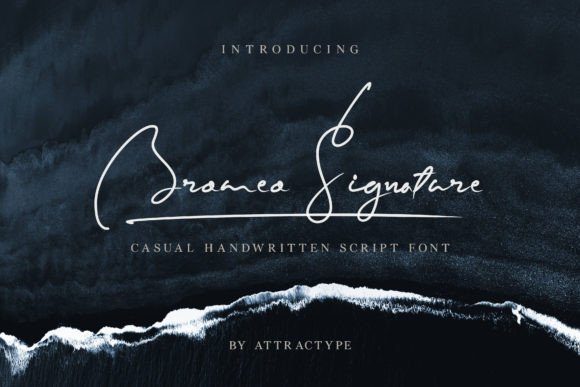 Bromeo Signature: A Delicate Script Font