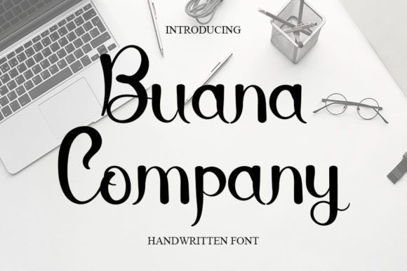 Buana Company: A Delicate Handwritten Font for Thoughtful Editorial Moments