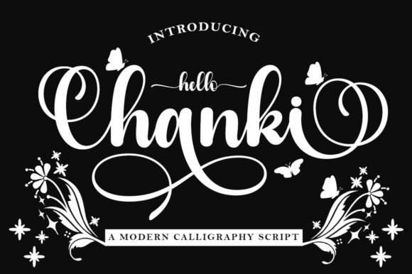 Hello Chanki Font: Elegant Script for Craft Creators