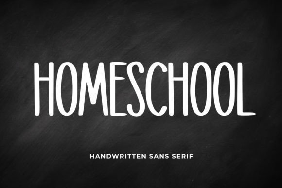Homeschool: A Thoughtful Handwritten Font for Editorial Warmth
