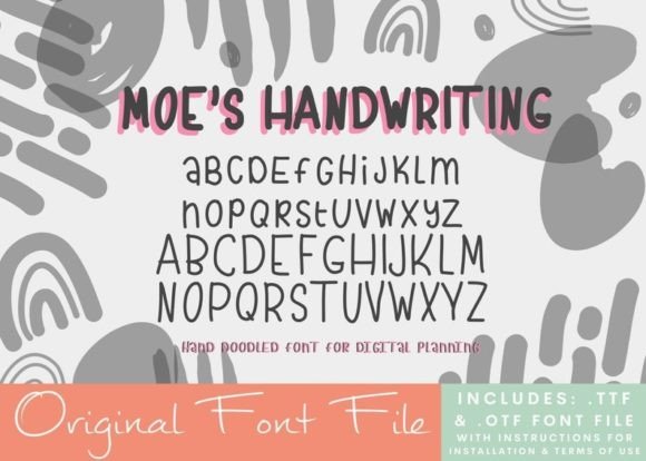Moe’s Handwriting: A Playful, Hand-Doodled Typeface for Brand Warmth