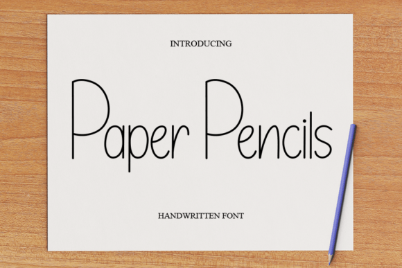 Paper Pencils: A Handwritten Font for Crafters