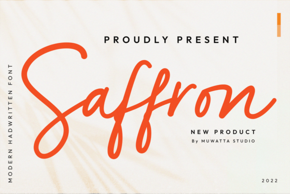 Saffron: A Bold Typeface for Creative Expression