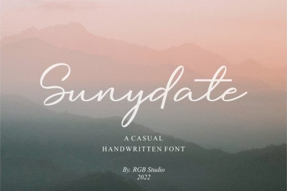 Sunydate: A Handwritten Font for Editorial Design
