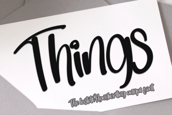 Things: A Font That Elevates Your Brand