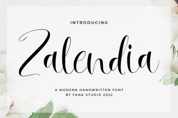 Zalendia: A Romantic Font for Creative Campaigns